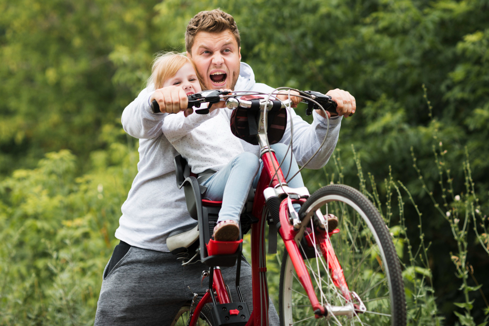 Father & Daughter Cycling
