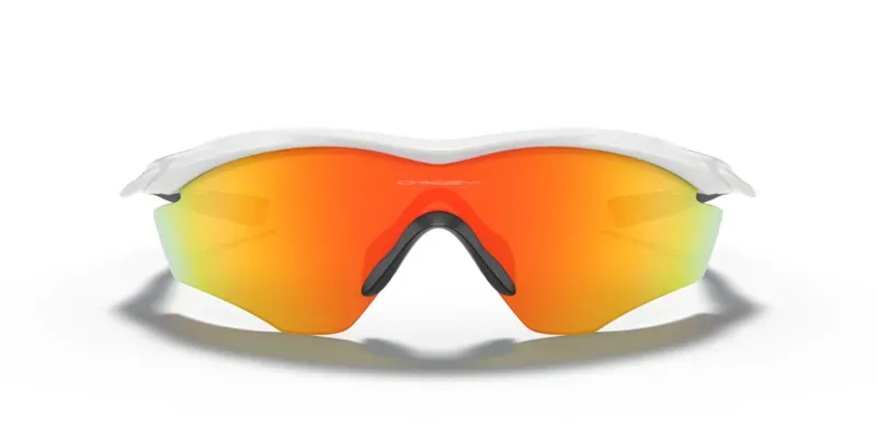 Oakley M2 Frame Xl In Fire Iridium Lenses/Polished White Frame-1