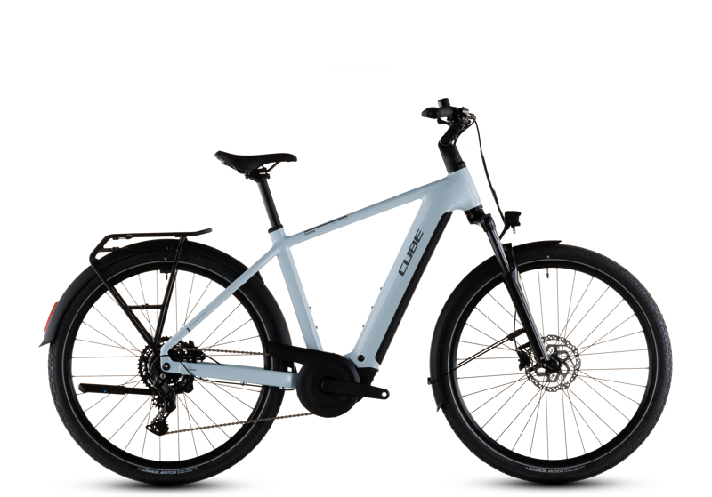 Cube Touring Hybrid One 600 Bike in Grey/Coolgrey