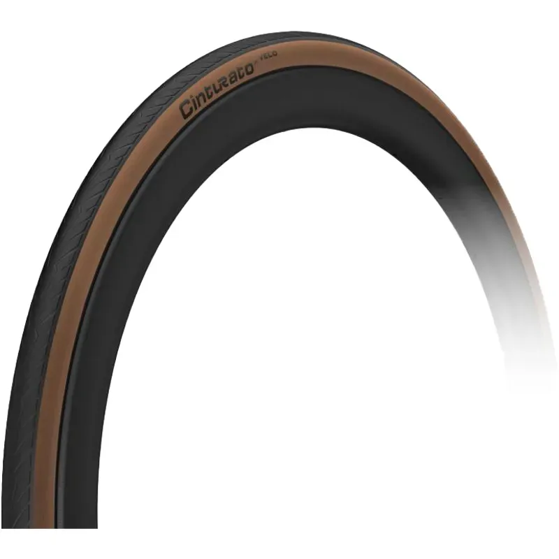 Pirelli Cinturato Velo 700x2 TLR Road Bike Tyre in Classic Tan-1
