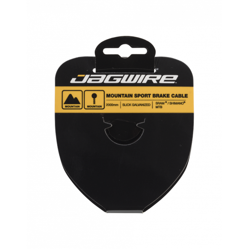 Jagwire Mountain Sport Brake Inner Barrel Cables Slick Galvanised SRAM/Shimano Silver 2000mm-1