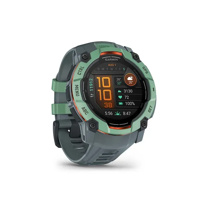 Garmin Instinct 3 50mm AMOLED Smartwatch in Neotropic Twilight-3