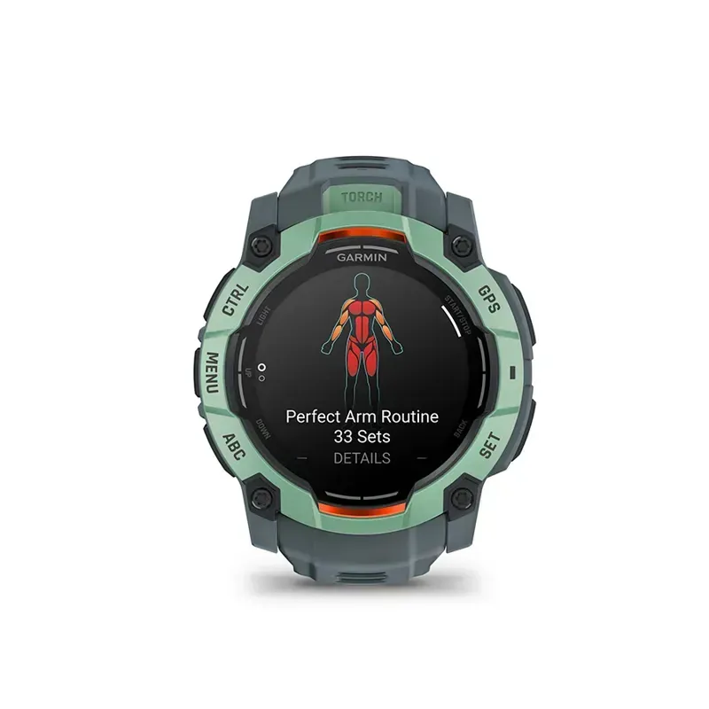 Garmin Instinct 3 50mm AMOLED Smartwatch in Neotropic Twilight-4