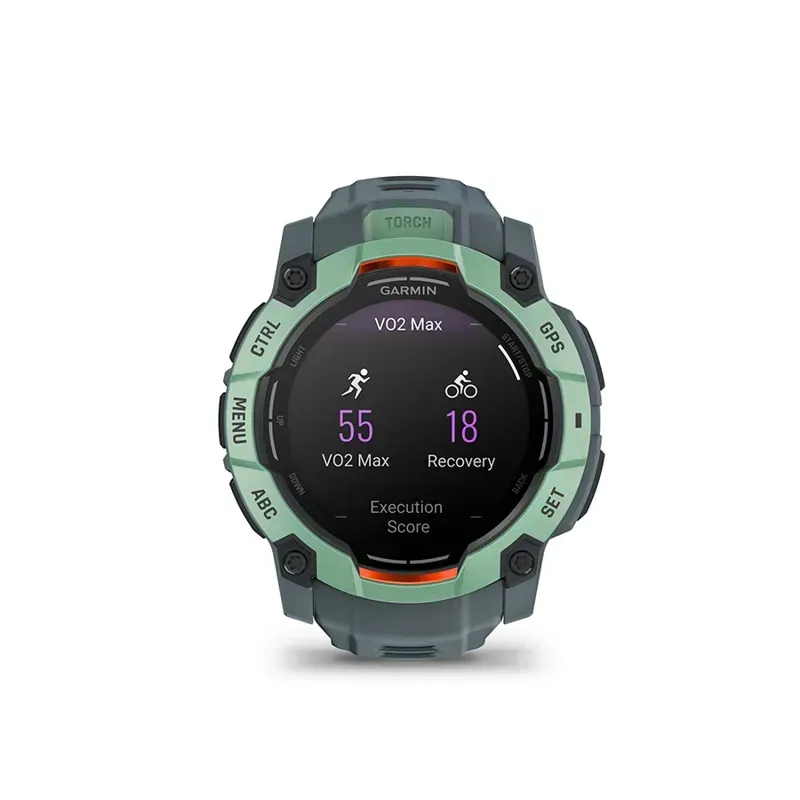 Garmin Instinct 3 50mm AMOLED Smartwatch in Neotropic Twilight-1