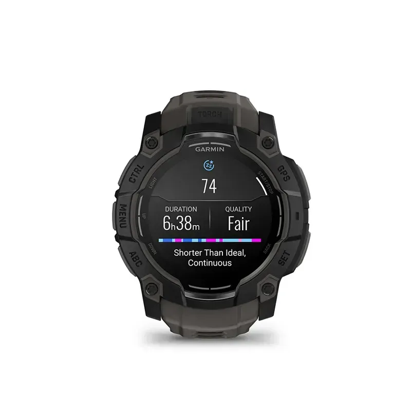 Garmin Instinct 3 50mm AMOLED Smartwatch in Black/Charcoal-3