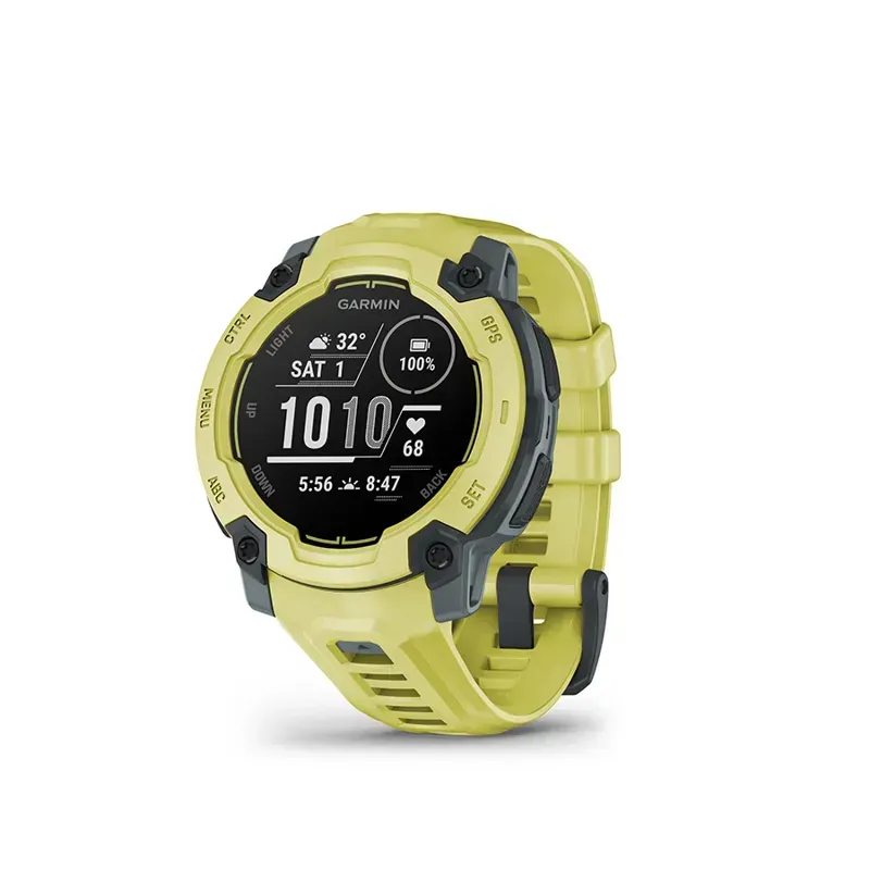 Garmin Instinct E 45mm Smartwatch in Electric Lime/Charcoal-2