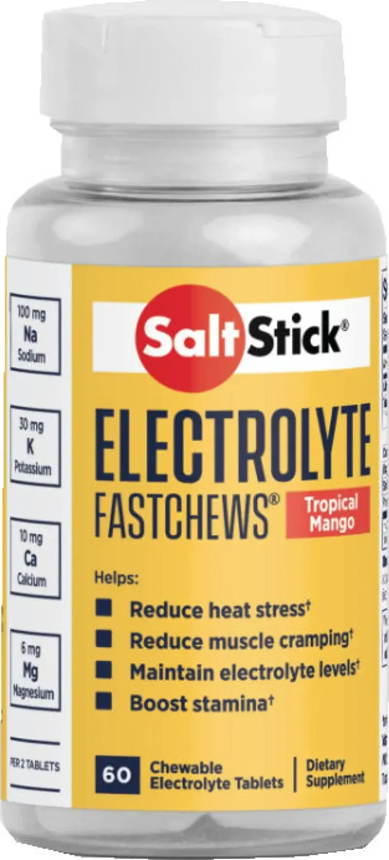 Saltstick Fast Chews 60-count Jar - Tropical Mango