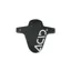 Acid Mudguard Downhill In Black/White