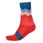 Endura Jagged Socks Pomegranate