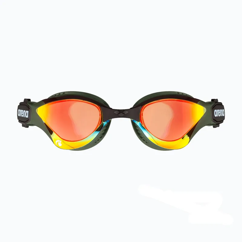 Arena Powerskin Cobra Tri Swipe Mirror Yellow/Copper/Army
