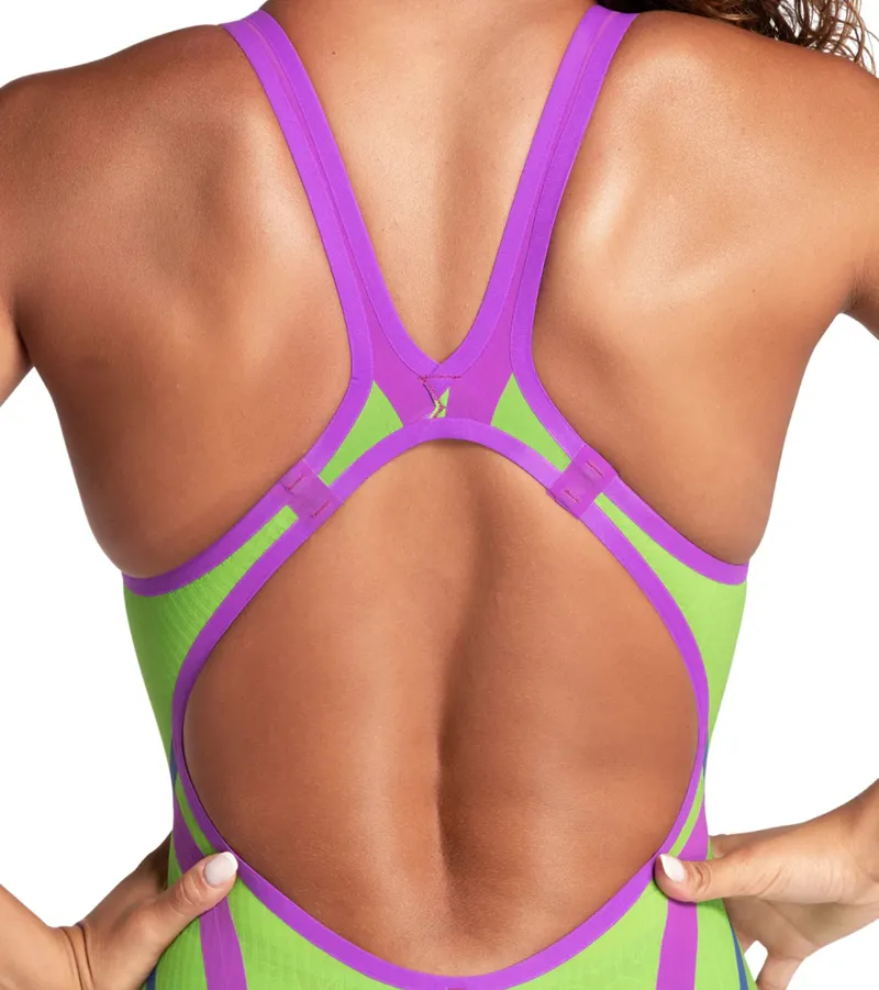 Arena Women's  Powerskin Primo SL Open Back Kneesuit Emerald BOA-4