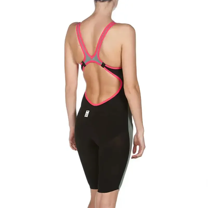 Arena Women's Powerskin Carbon Air Short Open Back Green-4