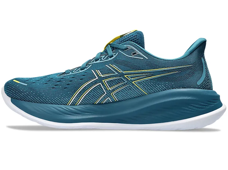 Asics Men's GEL-Cumulus 26 Running Shoes Evening Teal/Bright Yellow-1