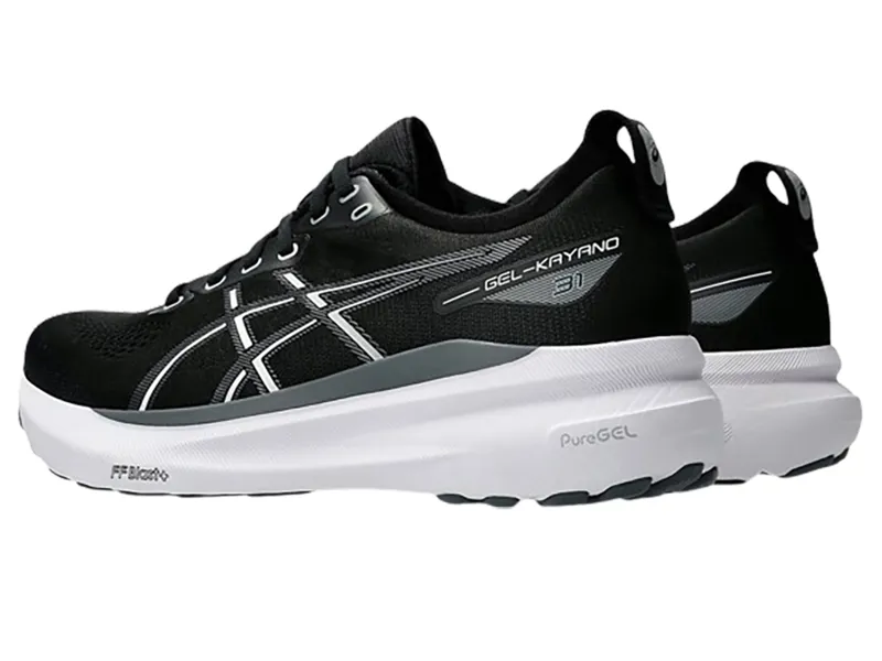 Asics Men's Gel Kayano 31 Running Shoes Black/White-3