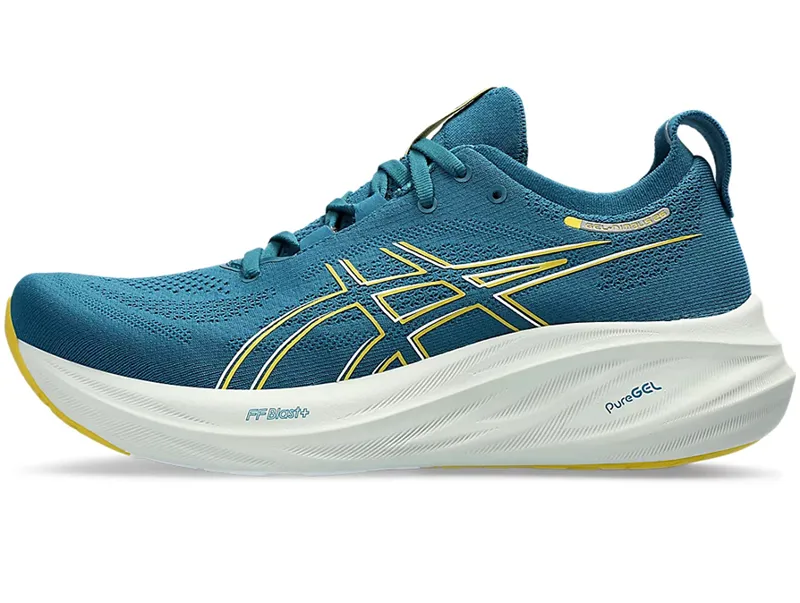 Asics Men's GEL-Nimbus 26 Running Shoes Evening Teal/Light Mustard-7