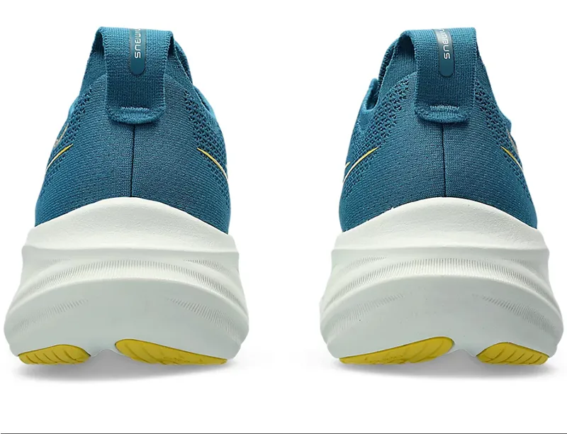 Asics Men's GEL-Nimbus 26 Running Shoes Evening Teal/Light Mustard-4