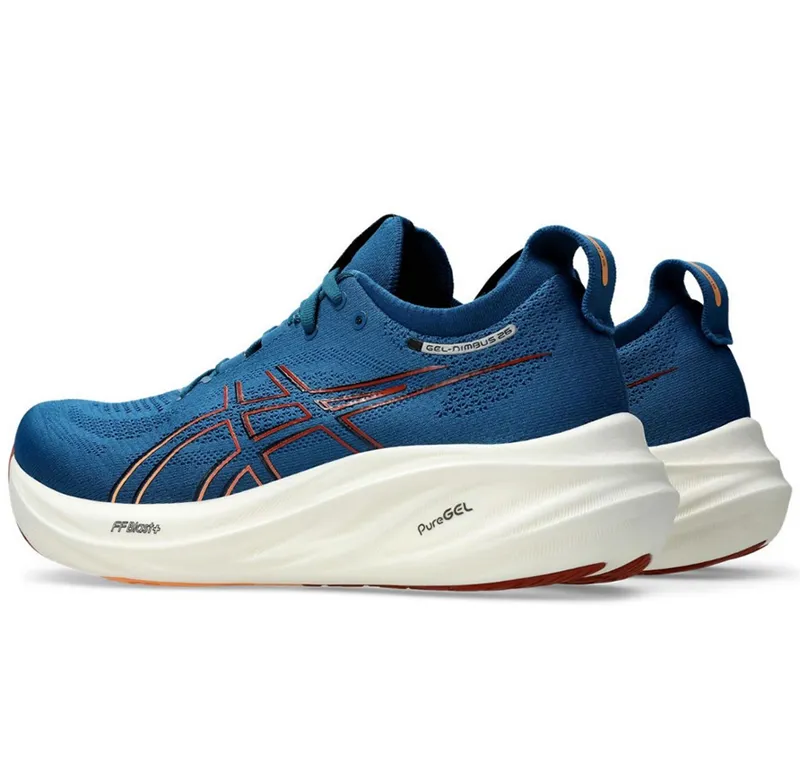 Asics Men's GEL-Nimbus 26 Rich Navy/Faded Orange-3