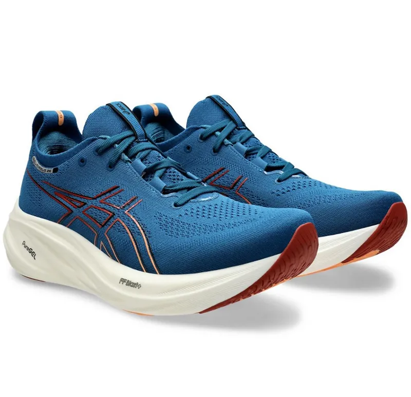 Asics Men's GEL-Nimbus 26 Rich Navy/Faded Orange-2