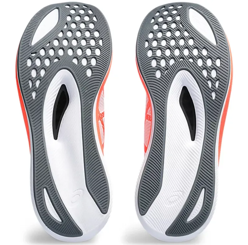 Asics Men's Magic Speed 3 Running Shoes White/Sunrise Red-6