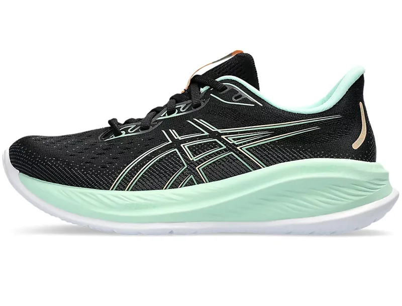 Asics Women's GEL-Cumulus 26 Running Shoes Black/Mint Tint-7