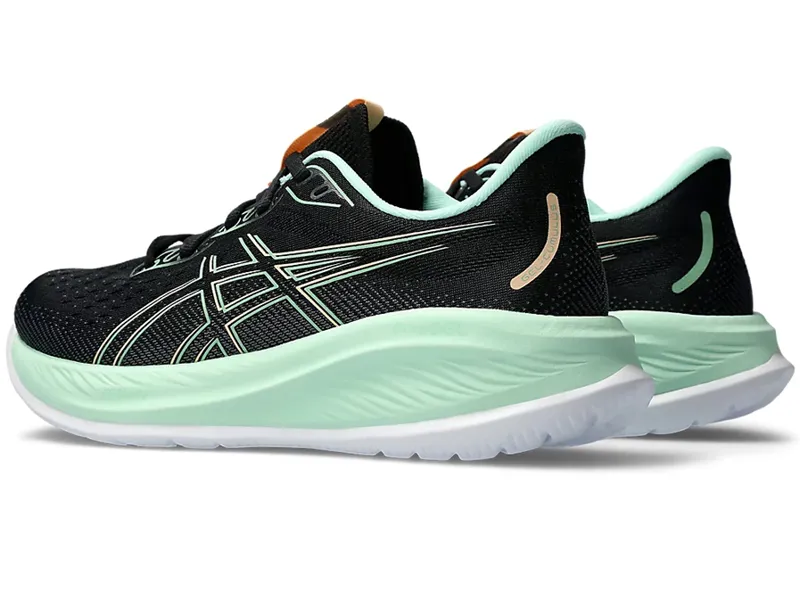 Asics Women's GEL-Cumulus 26 Running Shoes Black/Mint Tint-3