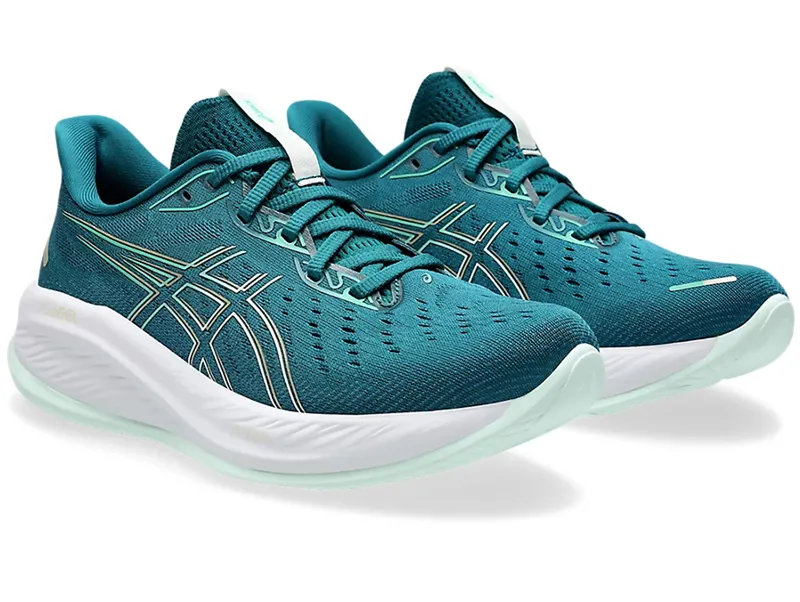 Asics Women's GEL-Cumulus 26 Running Shoes Rich Teal/Pale Mint-2