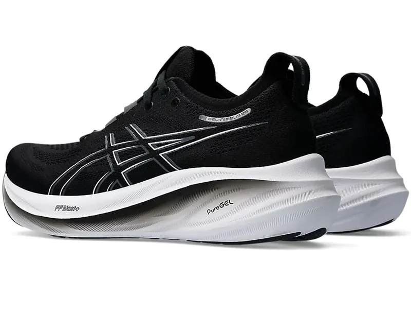 Asics Women's GEL-Nimbus 26 Running Shoes Black/Graphite Grey-3