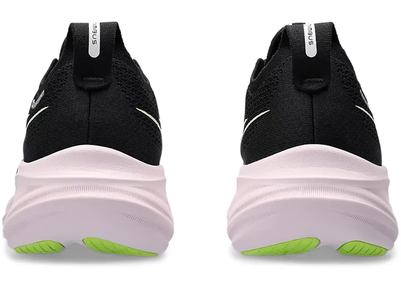 Asics Women's GEL-Nimbus 26 Running Shoes Black/Neon Lime-5