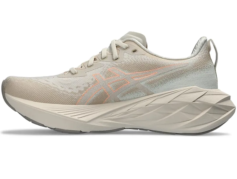 Asics Women's' Novablast 4 Running Shoes Oatmeal/Moonrock-1