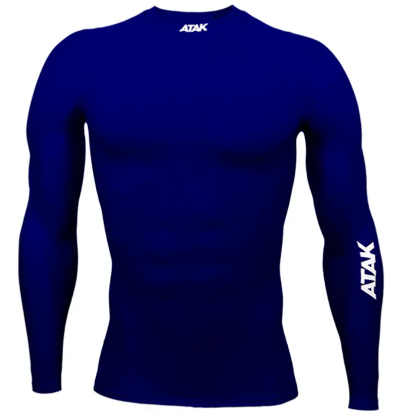 Atak Compression L/S Top Navy
