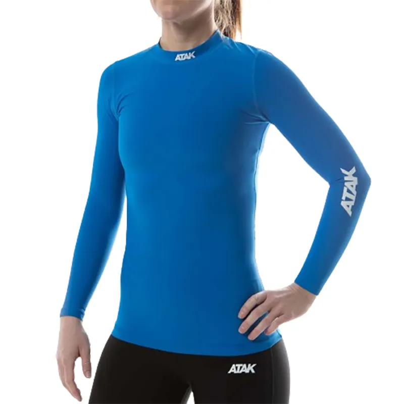 Atak Compression Long Sleeve Shirt Royal Blue-2