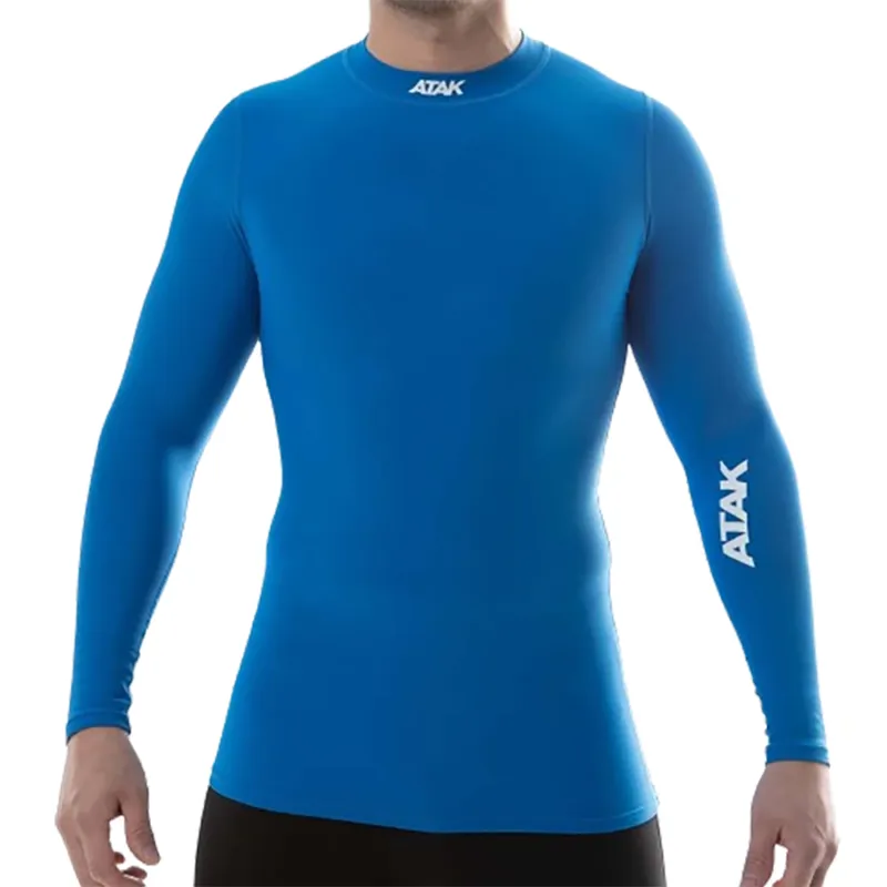 Atak Compression Long Sleeve Shirt Royal Blue-1