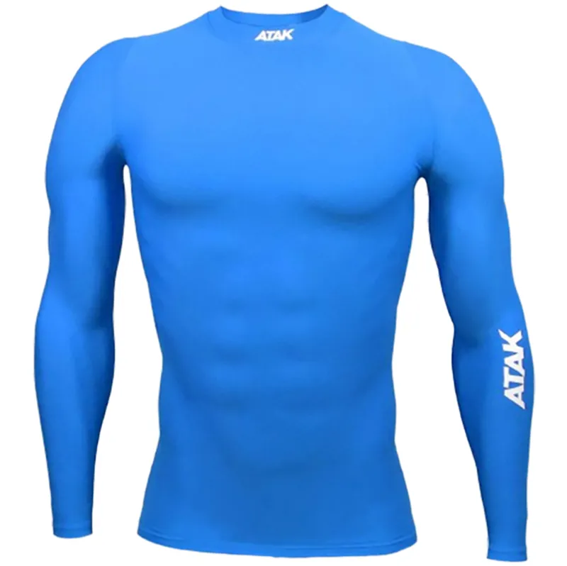 Atak Compression Long Sleeve Shirt Royal Blue