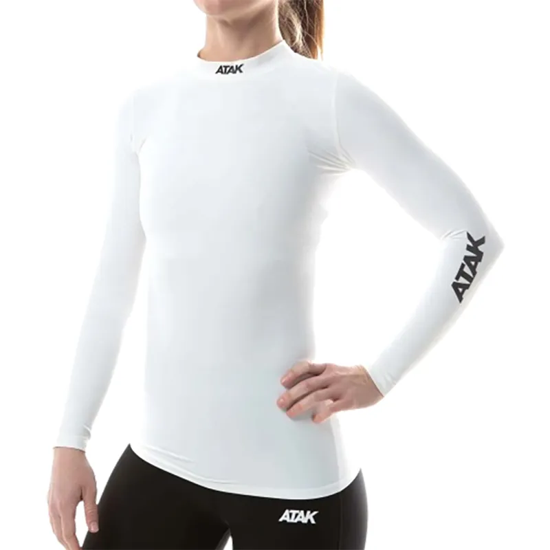 Atak Compression Long Sleeve White-2