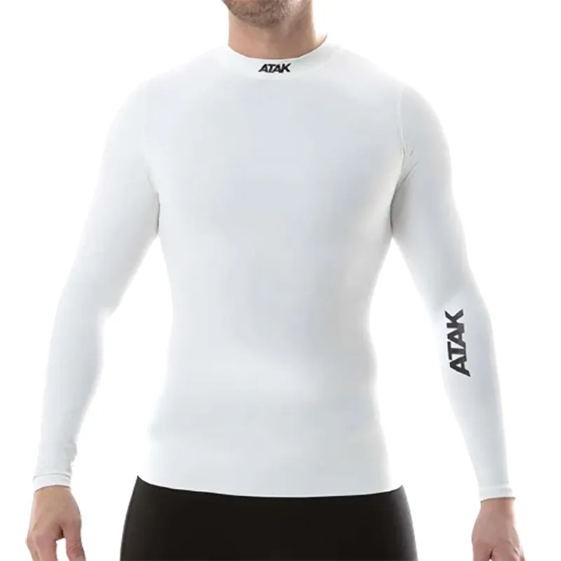 Atak Compression Long Sleeve White-1