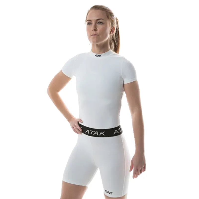 Atak Compression Short Sleeve Shirt White-2