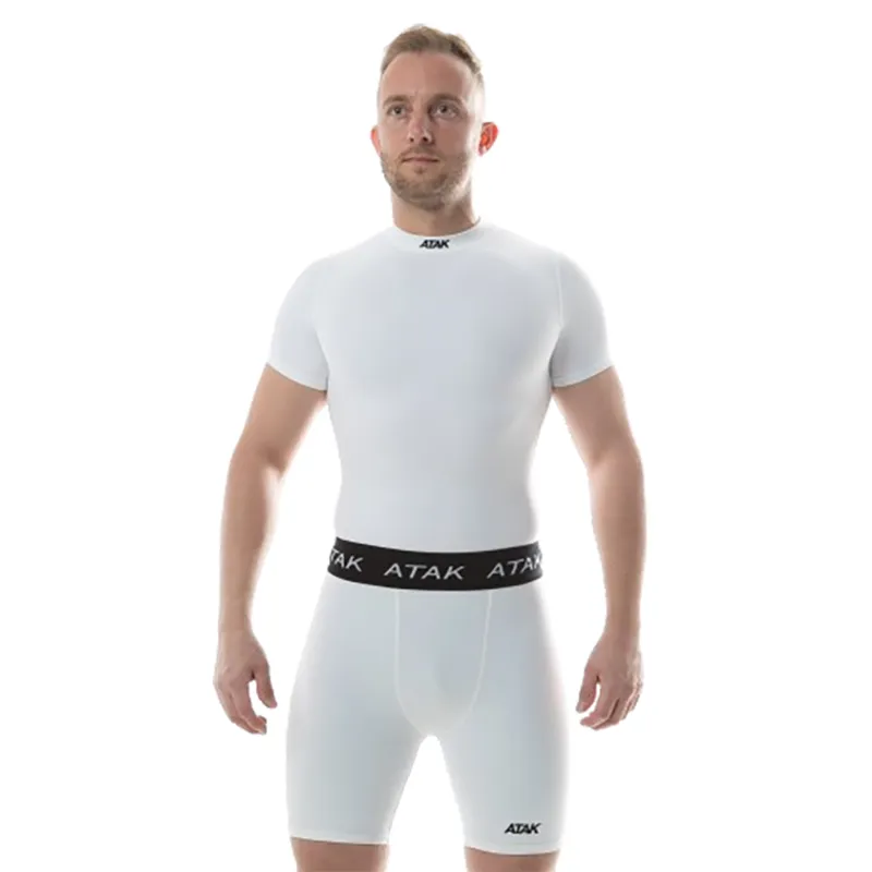 Atak Compression Short Sleeve Shirt White-1