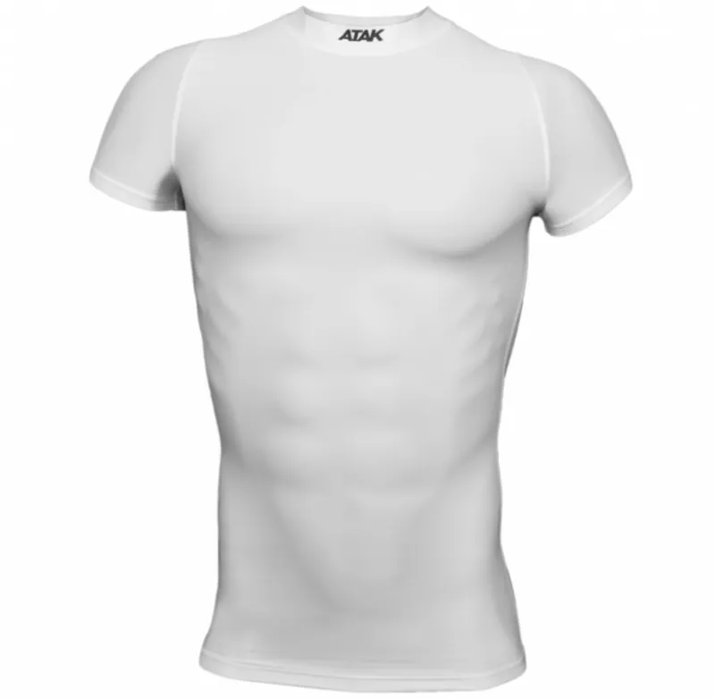 Atak Compression Short Sleeve Shirt White