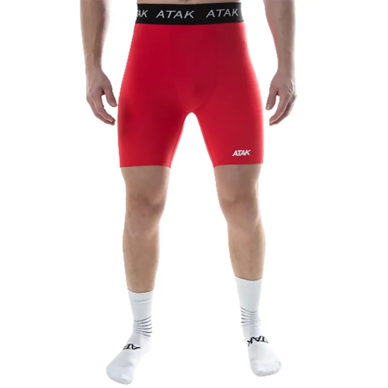 Atak Men's Compression Shorts Red-3