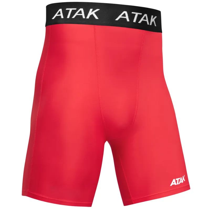 Atak Men's Compression Shorts Red-2