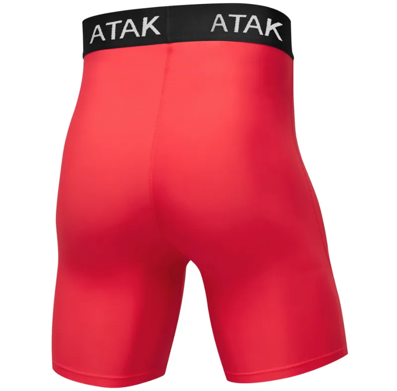 Atak Men's Compression Shorts Red-1
