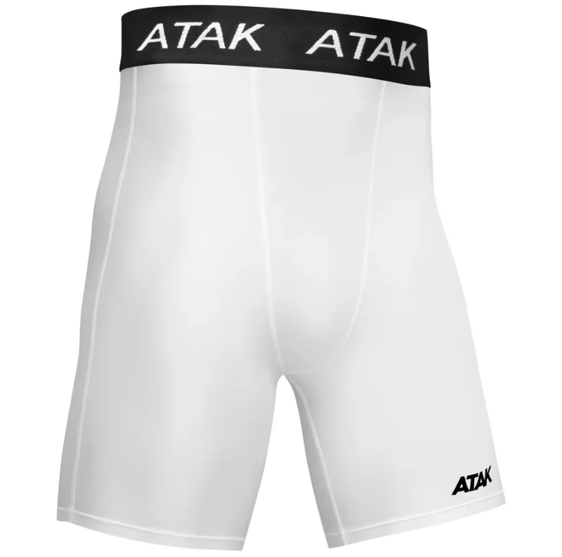 Atak Men's Compression Shorts White-2
