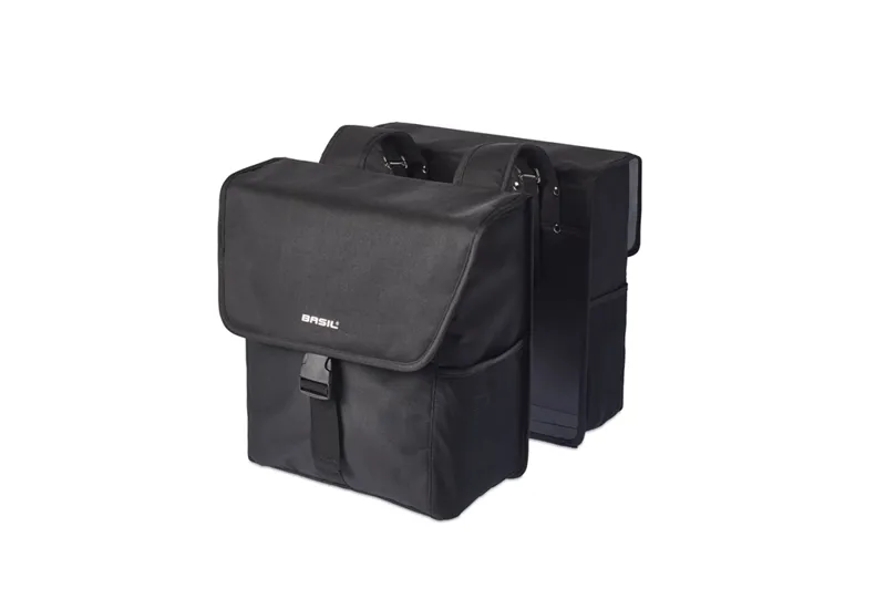 Basil Go 32l Double Bag in Black