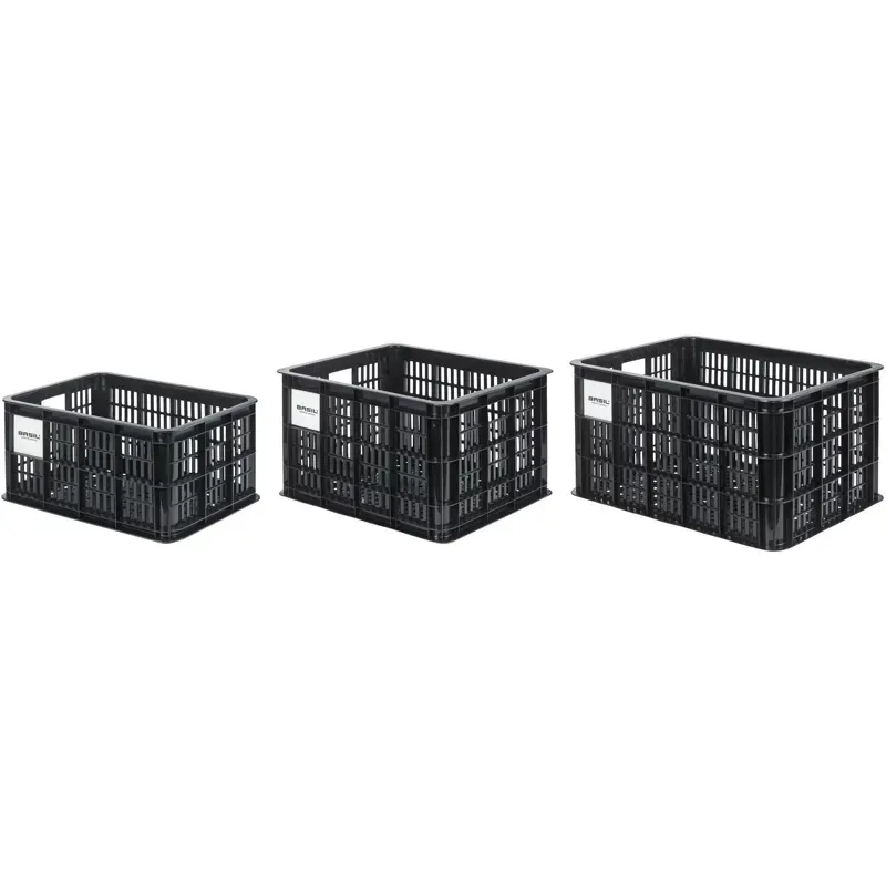 Basil Bicycle Crate MIK S 17.5L Recycl Black 17.5 litres-1