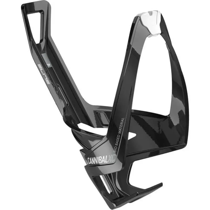 Elite Cannibal XC Bio Bottle Cage Gloss Black/White One Size