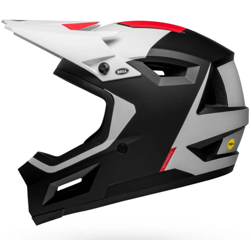 Bell Sanction 2 DLX MIPS MTB Full Face Helmet 2023 Deft Matte Black/White-2