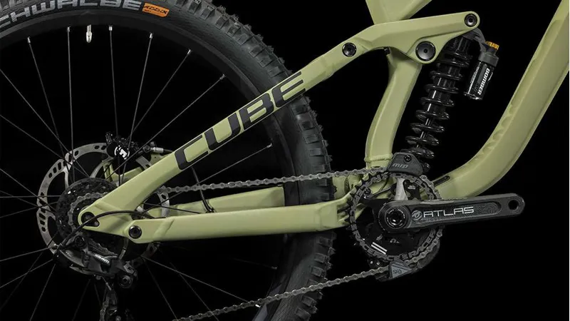 Cube Two15 Race 27.5 Mountain Bike in Light Olive/Black-5