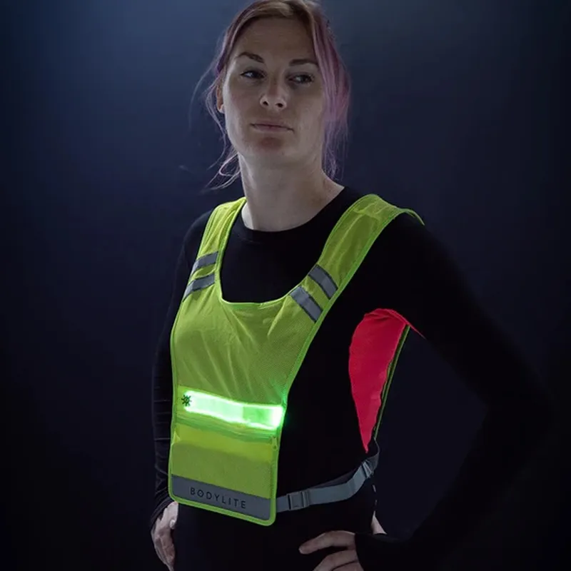 Bodylite LED Reflective Vest OSFA Neon Yellow-4