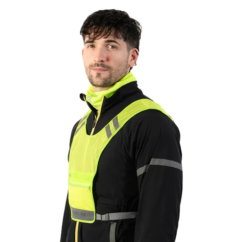 Bodylite LED Reflective Vest OSFA Neon Yellow-3