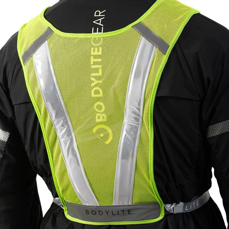 Bodylite LED Reflective Vest OSFA Neon Yellow-2